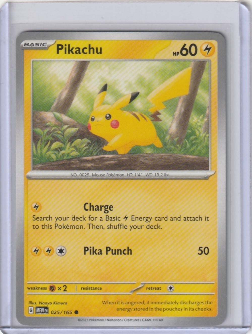 Pikachu - SV: Scarlet & Violet 151 025/165 - Pokémon Trading Card